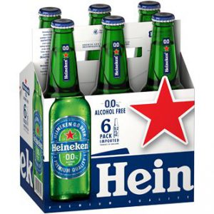 Heineken 0.0 Alcohol Free Beer, Glass Bottles