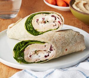 Roast Turkey, Cranberry, and Blue Cheese Wrap