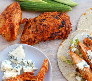 Buffalo Marinated Chicken Breasts, Raised w/o Antibiotics, Uncooked