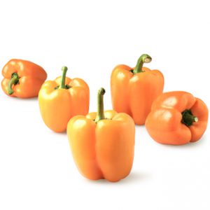 Organic Orange Greenhouse Bell Peppers 500g