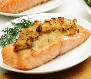 Crab Stuffed Salmon