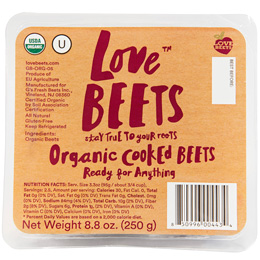 أحب البنجر العضوي المطبوخ