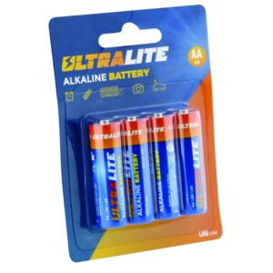 ULTRALITE ALKALINE BATTERIES PACK OF 4 PIECES LR6 AA 1.5V LR6/ AA