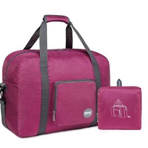 WANDF 16" ~ 22" Foldable Duffle Bag 20L ~ 50L for Travel Gym Sports Lightweight Luggage Duffel 10 Color Choices