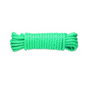 TWISTED POLYPROPYLENE ROPE 1.5T DIAMETER 10MM LENGTH 7.5 METERS GREEN