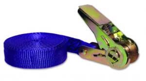 POLYPROPYLENE WEBBING WITH BLUE RATCHET TENSIONER 5 METERS 25MM