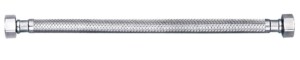 STAINLESS STEEL HOSE 1/2 FEMALE / 1/2 FEMALE 60 CM DOUBLE-LINEN