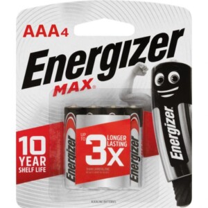 Piles de recharge ENERGIZER AAA 4-E92 MAX