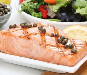 FreshDirect Sustainable Salmon with Lemon and Capers (Char-Marked and Ready-to-Cook)