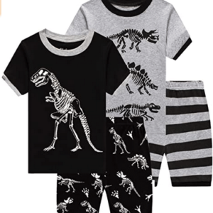 shelry Children Pajamas Cotton Dinosaur Kids Clothes Boys Cartoon Sleepwear Toddler Clothes
