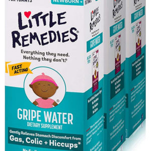 Little Remedies Gripe Water ، المغص وتسكين الغازات ، آمن لحديثي الولادة ، 4 أونصات سائلة ، 3 عبوات