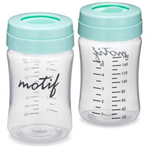 Biberons Motif Medical, de stockage et de collecte de lait maternel avec disque d'étanchéité
