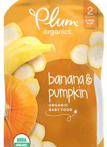 المرحلة الثانية من أغذية الأطفال العضوية ، الموز واليقطين