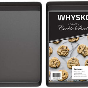 Ensemble d'ustensiles de cuisson antiadhésifs, comprend 2 plaques à biscuits, des demi-plaques de cuisson de 12" x 17,5", des moules à gâteaux et à biscuits, résistant au four, à la déformation et à la rouille