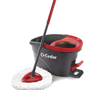 O-Cedar EasyWring Microfiber Spin Mop, Bucket Floor Cleaning