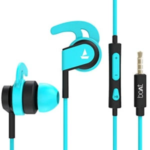 سماعات الأذن السلكية BoAt Bassheads 242 مع ميكروفون (أزرق)