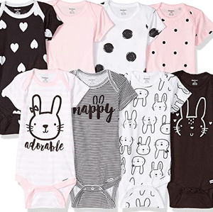 Gerber unisex-baby 8-pack Short Sleeve Onesies Bodysuits