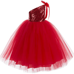 ekidsbridal One-Shoulder Sequin Tutu Flower Girl Dress Corset Dress Wedding Pageant Dresses Ball Gown Tutu Dresses