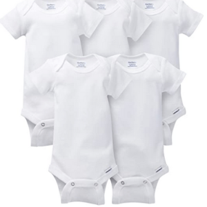 Gerber unisex-baby 5-pack Solid Onesies Bodysuits
