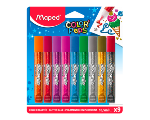GLITTERED GLUE COLOR'PEPS - MAPED
