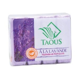 Lavender soap hydrates and refreshes 4x125g - TAOUS