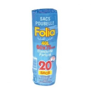 Garbage bags 20 units x 40L - FOLIA