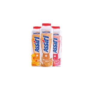 Drinkable yoghurt with natural strawberry fruits 440g - ASSIRI