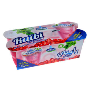 Raïbi grenadine flavored drinkable yoghurt 8x165g - JAOUDA