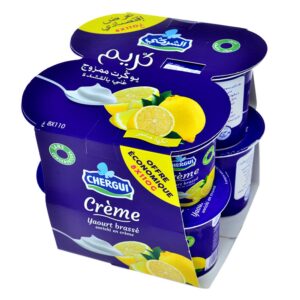 Stirred lemon yogurt Cream 8x110g - CHERGUI