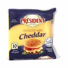 Sliced ​​cheddar cheese 150g - PRESIDENT