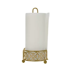 Metal Satin Gold Paper Towel Holder