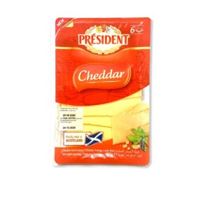 Sliced cheddar cheese 150g - PRESIDENT