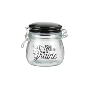 printed glass jar