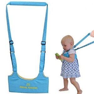 Mopslik Baby Walker Toddler Walking Assistant, Stand Up and Walking Learning Helper for Baby (Light Blue)