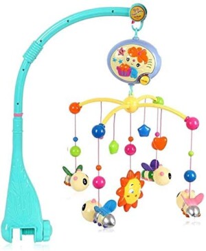 Bedside Bell Newborn Baby Toys Small Bee Bed Bell Music Rotating Baby Bed Hanging Bedside Bell