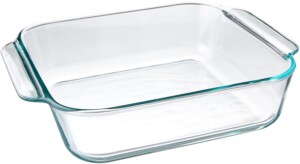 Pyrex FBA_1105395 Basics 8.1" Square (2 Quart), 8 inch, Clear