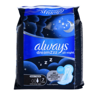 Maxi thick extra long-night sanitary napkins x7 units - ALWAYS