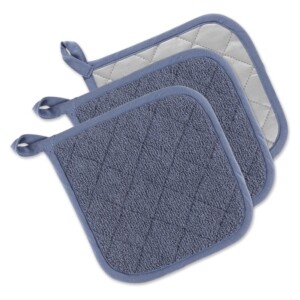 Design Imports Terry Potholder (Set of 3)