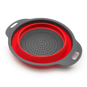 Circular Water Drain Basket Silicone Folding