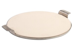 15" Round Pizza Stone with Stainless Steel Tray