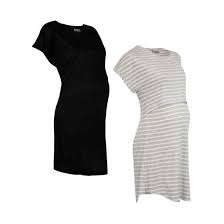 grey and black nursing nightdresses - 2 pack - Maternity