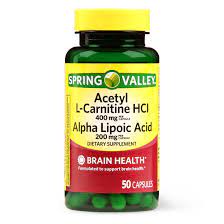 Spring Valley Acetyl L-Carnitine HCL and Alpha Lipoic Acid Capsules, 50 Count From Walmart in Austin