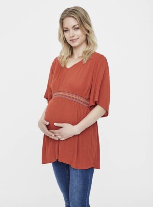 Argos Buy Red Woven Maternity Top