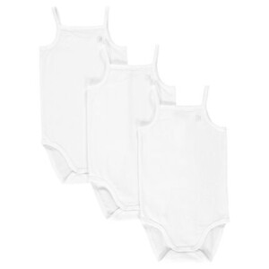 Pack of 3 plain bodysuits with straps - Orchestra