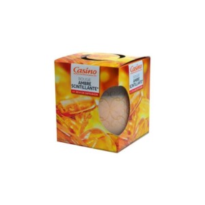 Sparkling amber candle 125g - CASINO