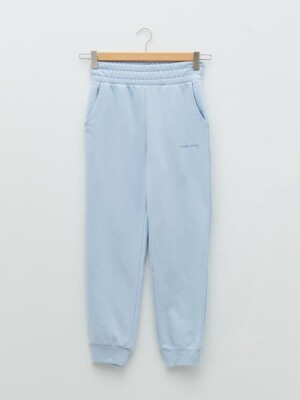 LCW CASUAL Women's Elastic Waist Letter Print Sweatpants