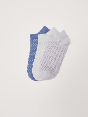 LCW DREAM Women's Plain Booties Socks 3-Pack