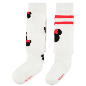 Pack of 2 thick Disney Minnie tights for girls - Orchestra