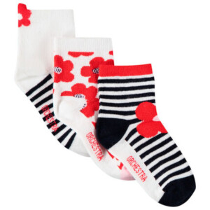 Set of 3 pairs of assorted socks for girls - Orchestra