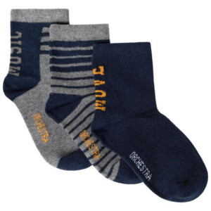 Pack of 3 pairs of assorted socks for boys - Orchestra